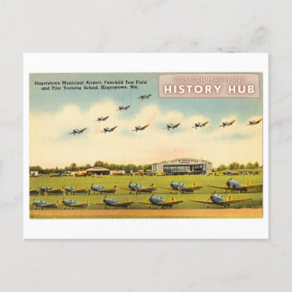 Hagerstown Airport Historic Reprint Postcard Postkarte