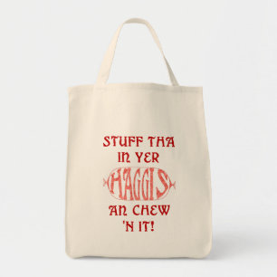 Haggis Funny Scottish Tote Tasche