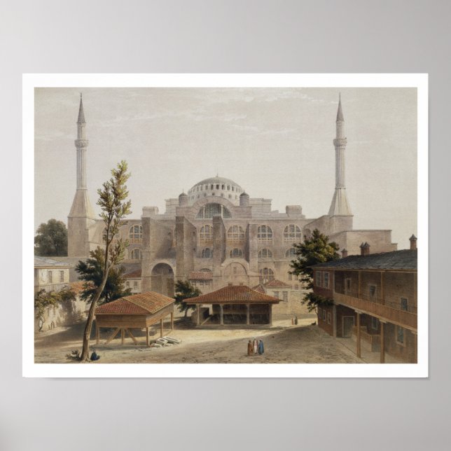 Haghia Sophia, Konstantinopel, Pub. 1852 (Farbe Poster (Vorne)
