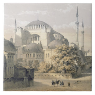 Haghia Sophia, Platte 19: Außenansicht des mosq Fliese