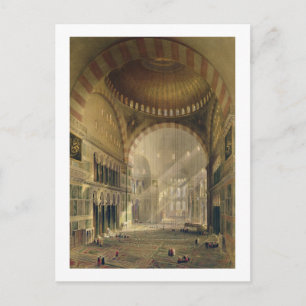 Haghia Sophia, Platte 24: Innere der Mitte d Postkarte