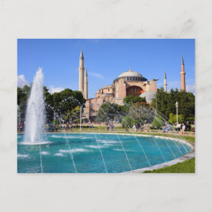 Hagia Sophia in Istanbul Postkarte