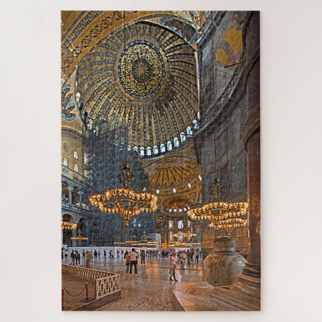 Hagia Sophia. Innenarchitektur Puzzle (Vertikal)