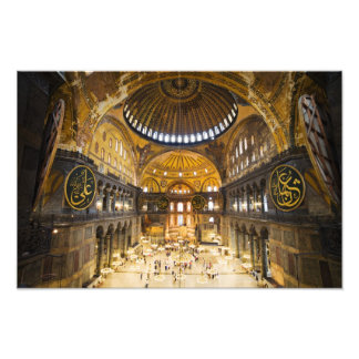 Hagia Sophia Interior in Istanbul Fotodruck