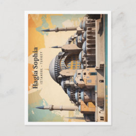 Hagia Sophia Istanbul Pop Kunst, Dichtung und Musi Postkarte