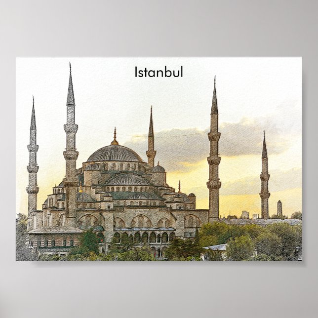 Hagia Sophia Istanbul Türkei Architektur Poster (Vorne)