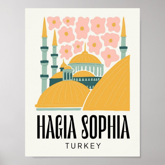Hagia Sophia Istanbul Türkei Florenz Poster (Vorne)