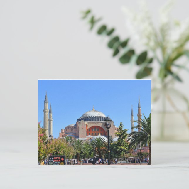 Hagia Sophia, Konstantinopel Feiertagspostkarte (Stehend Vorderseite)