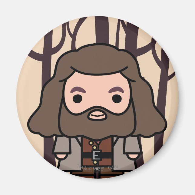 Hagrid Cartoon Character Art Magnet (Vorne)