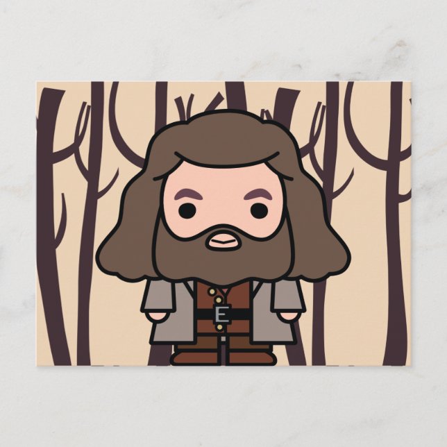 Hagrid Cartoon Character Art Postkarte (Vorderseite)