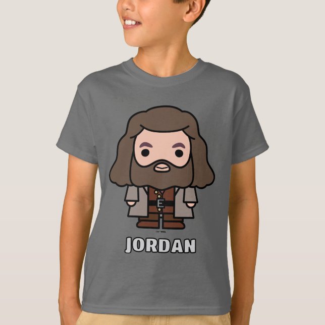 Hagrid Cartoon Character Art T-Shirt (Vorderseite)