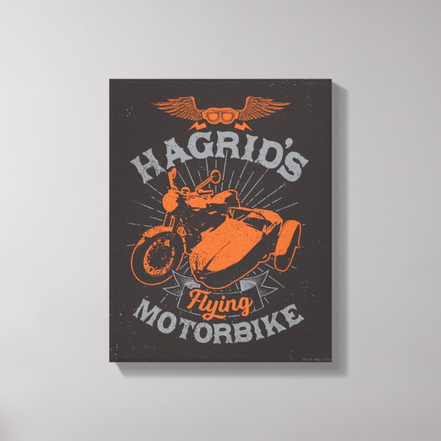 Hagrids fliegendes Motorrad Leinwanddruck (Vorderseite)