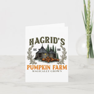 Hagrids Pumpkins Bauernhof Halloween Witwe Spooky Karte