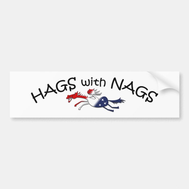 Hags mit Nags Patriotischer Autoaufkleber (Vorne)