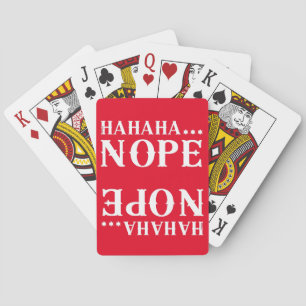 HAHA... NOPE-kurzes Zitat Spielkarten