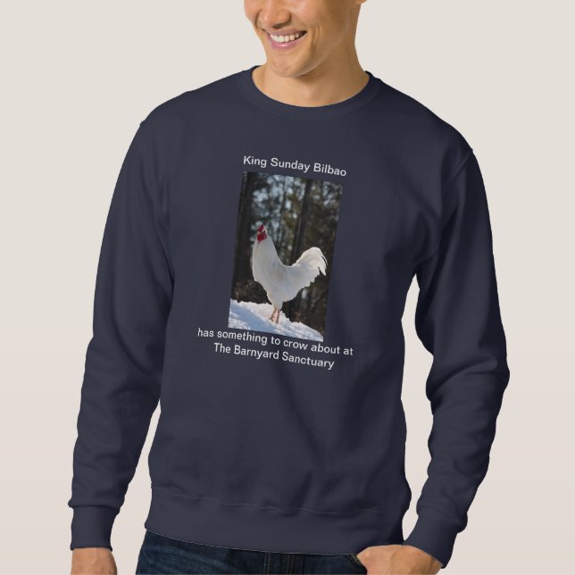 Hahn am Barnyard-Schongebiet Sweatshirt (Vorderseite)