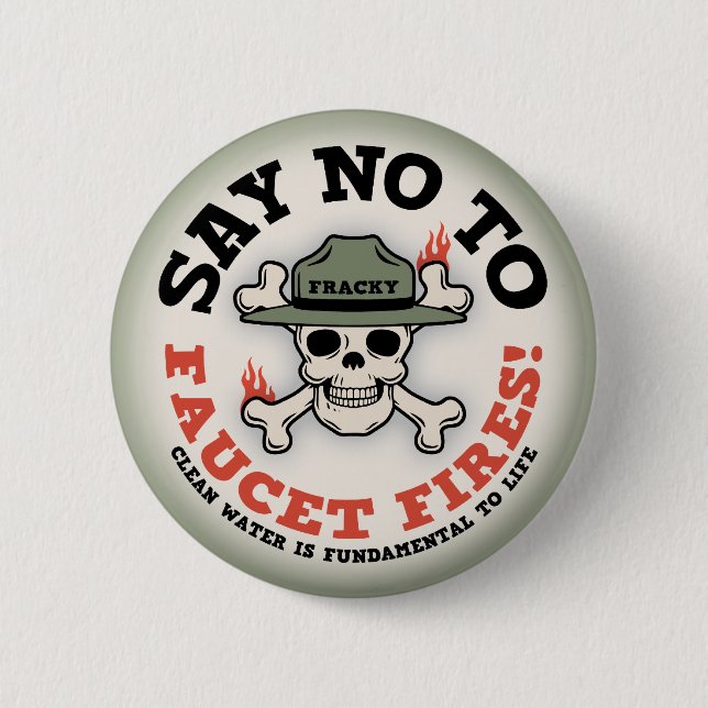 Hahn-Feuer Button (Vorderseite)