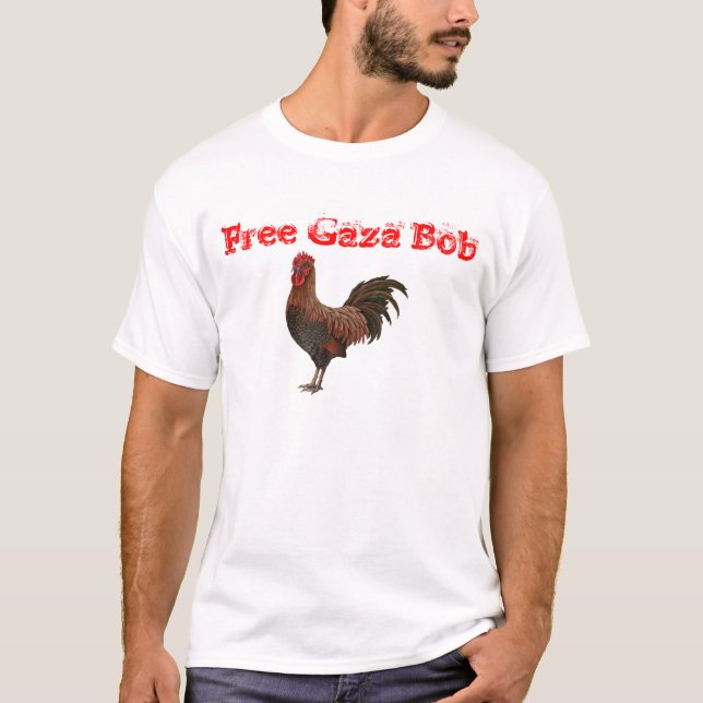 Hahn, freier Gaza-Bob T-Shirt (Vorderseite)