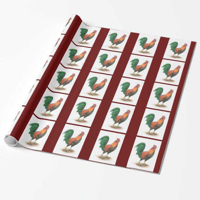 Hahn Geschenkpapier (Ungerollt)