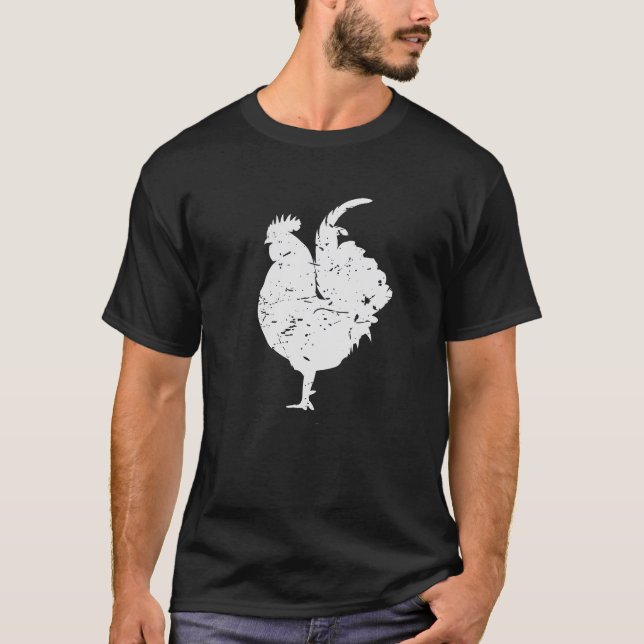 Hahn Gockel T-Shirt (Vorderseite)