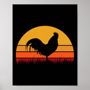 Hahn Huhn - Bauernhof Landwirtschaft Bauernhof Hüh Poster
