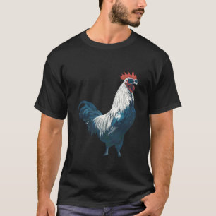 Hahn Huhn mit Sonnenbrille Motiv Cooles Huhn T-Shirt
