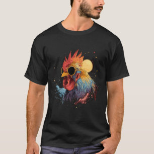 Hahn Huhn Sonnenbrille Huhn Hahn mit Su T-Shirt