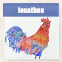 Hahn Huhn Vogel Kinder Jungen Name Blau Rot