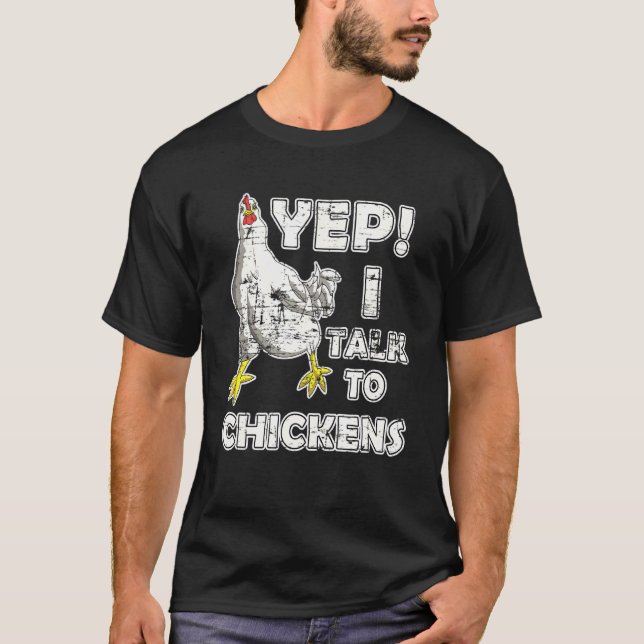Hahn-Hühner-Idee des Bauern T-Shirt (Vorderseite)