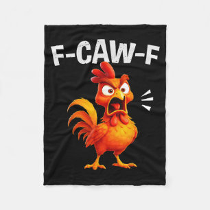 Hahn Humor Spruch Lustiger F-caw-f Hühner Zitat M Fleecedecke