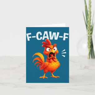 Hahn Humor Spruch Lustiger F-caw-f Hühner Zitat M Karte