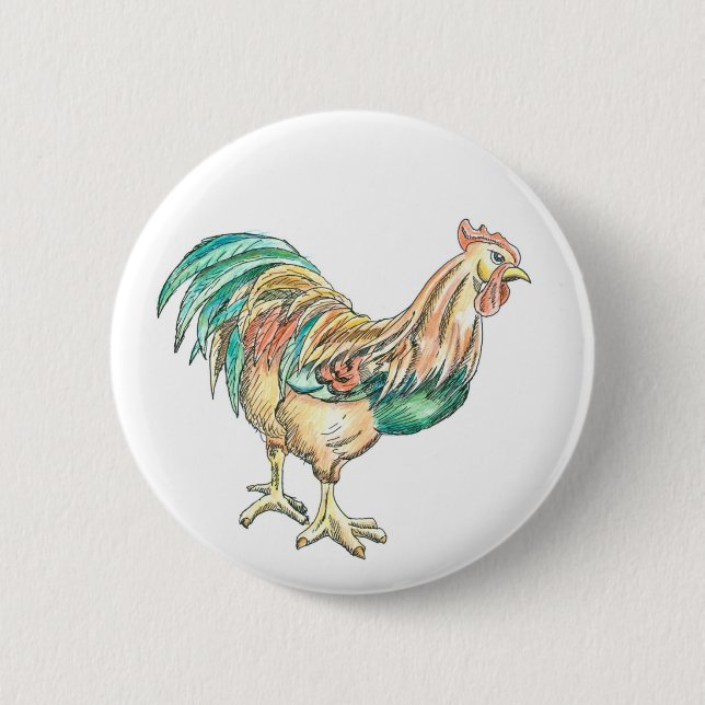 Hahn-Kunst Button (Vorderseite)