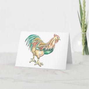 Hahn-Kunst Feiertagskarte