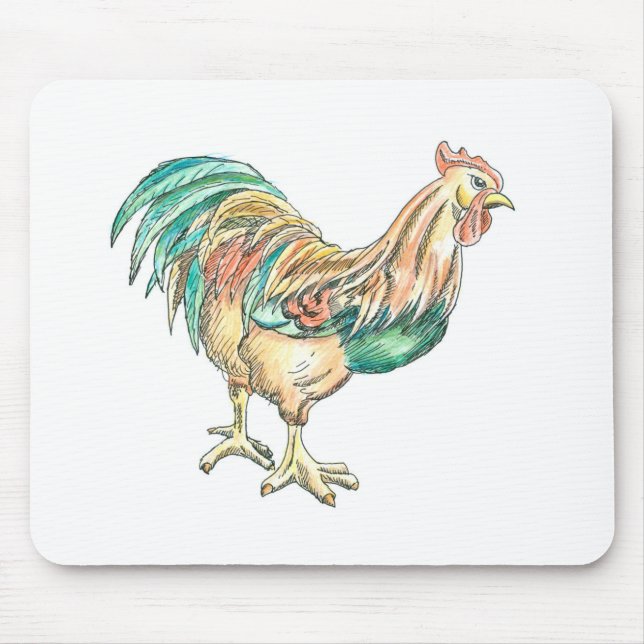 Hahn-Kunst Mousepad (Vorne)