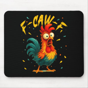 Hahn lustiger Vogel Hühnerflüsterer Fawk  Mousepad