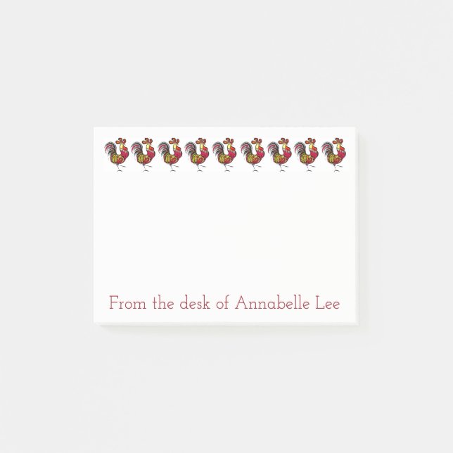 Hahn-Reihe Post-it Klebezettel (Vorderseite)