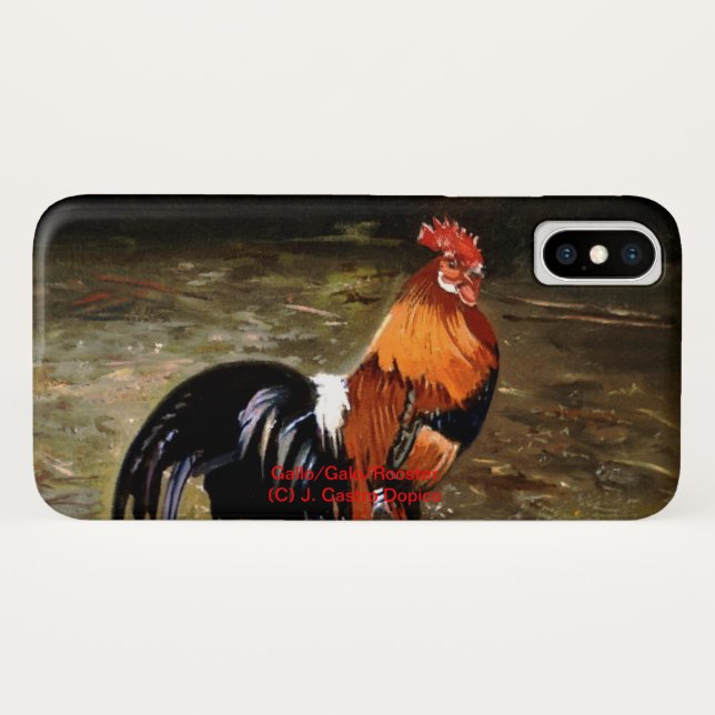 Hahn/Rooster/Gallisch Case-Mate iPhone Hülle (Rückseite (Horizontal))