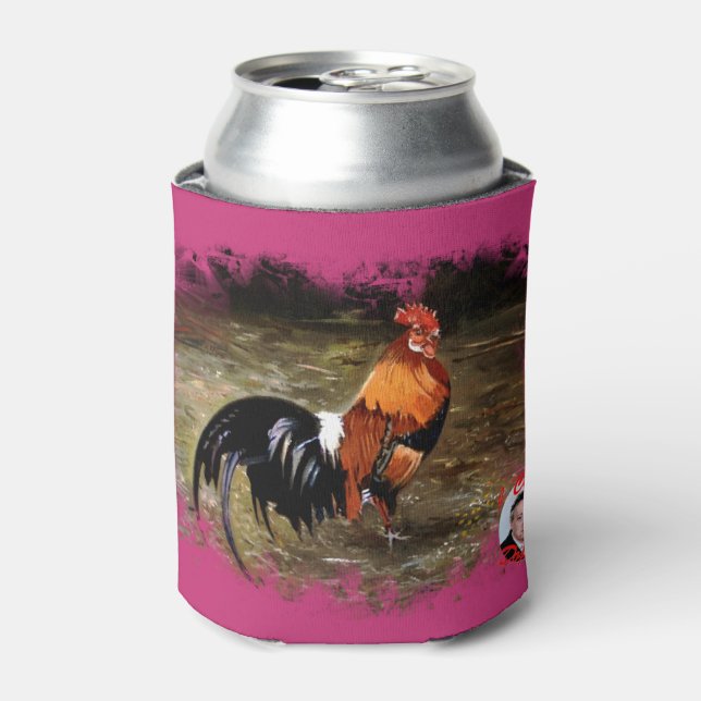 Hahn/Rooster/Gallisch Dosenkühler (Kanne Vorderseite)