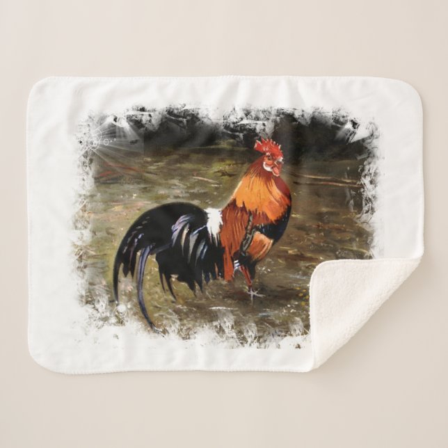 Hahn/Rooster/Gallisch Sherpadecke (Vorderseite (Horizontal))