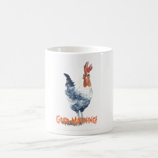 Hahn-Schalen-guter Morgen Kaffeetasse (Mittel)