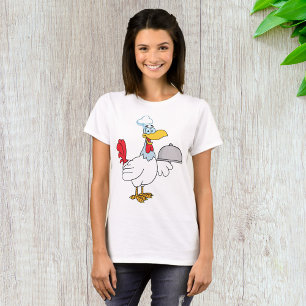 Hahn serviert Essen T-Shirt
