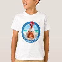 Hahn-Typ Chillin am Strand in den Swim-Stämmen