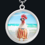 Hahn-Typ Chillin am Strand in den Swim-Stämmen Versilberte Kette<br><div class="desc">Gefühl-gutes lustiges! Avanti,  der globale Spaß Brand™ hat die Welt mit seinen ernsthaft lustigen Grußkarten für über 35 Jahre unterhalten. Unsere Charaktere leben Leben zum vollsten und feiern den Spaß im täglichen Leben.</div>