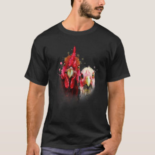Hahn und Henne Bauer Hühner Henne Hahn T-Shirt