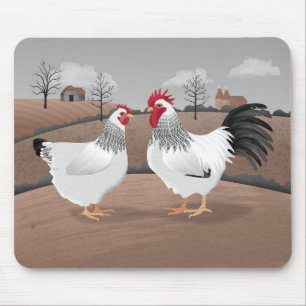 Hahn und Henne Mousepad