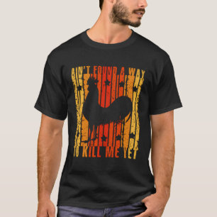 Hahn Vintage Hat Keine Möglichkeit Zu Brüten Lusti T-Shirt