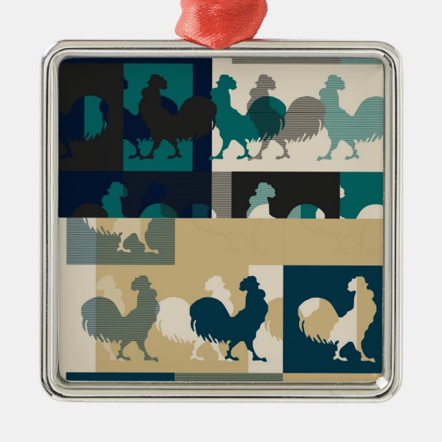 Hahn Vintage Ornamente (Vorne)