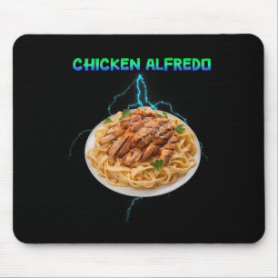 Hähnchen Alfredo Meme Bootleg Rap Stil 90er Vintag Mousepad
