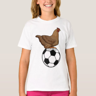 Hähnchen beim Fußball-Sport T-Shirt