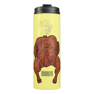 Hähnchen-Cartoon-Illustration Thermosbecher